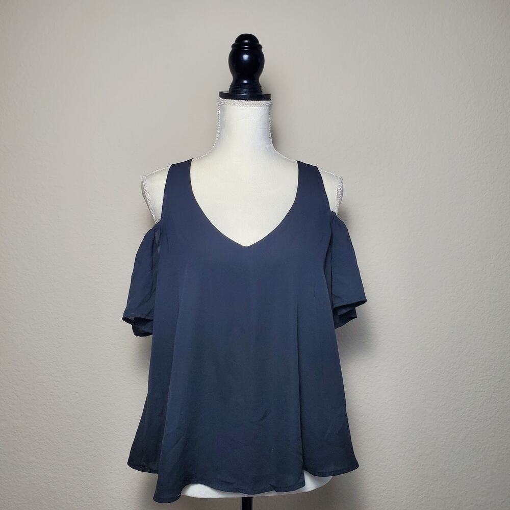 Show Me Your Mumu Birdie Black Cutout Top XS